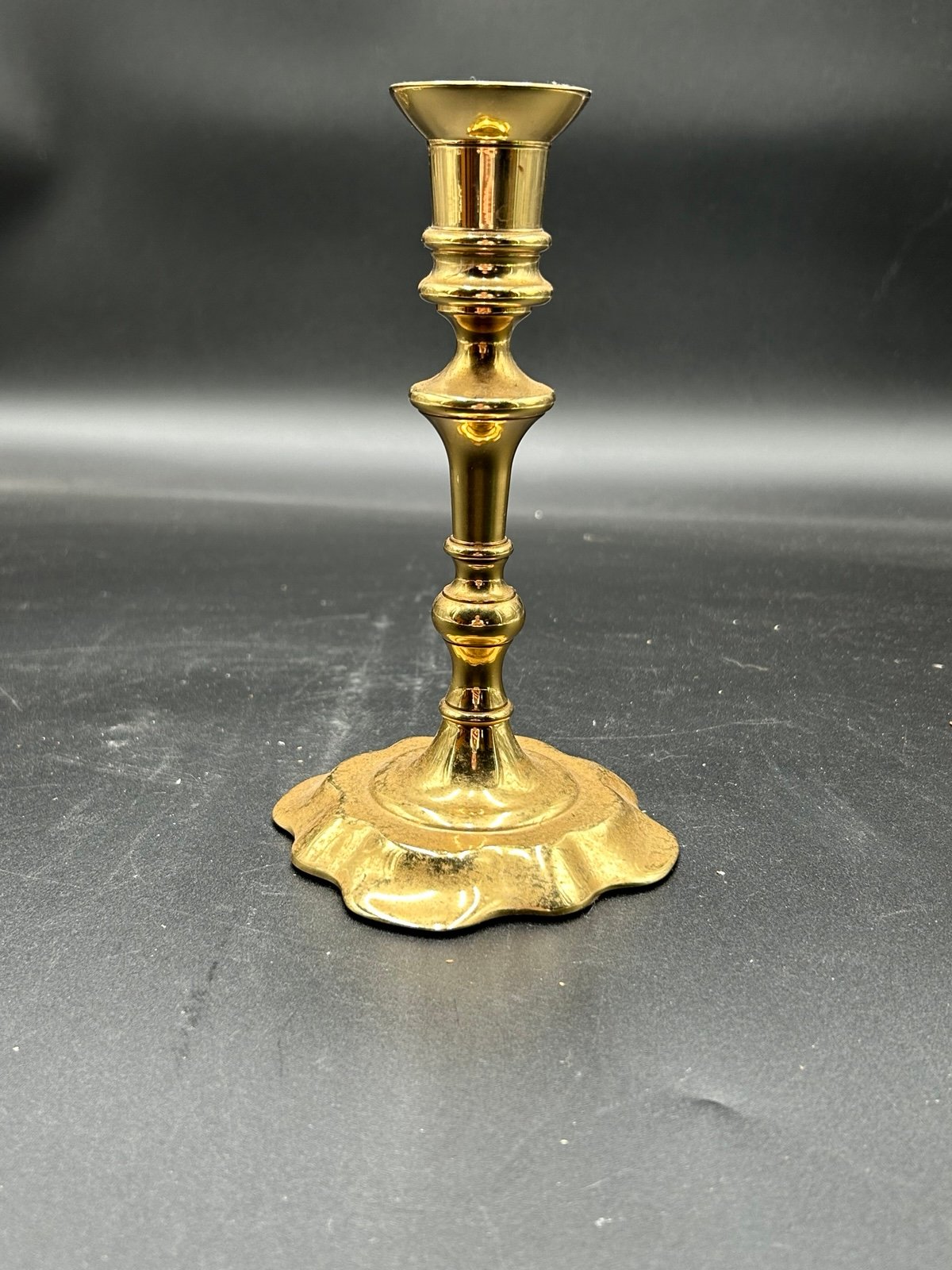 Baldwin Deerfield Historic Elegant Gold Candle Holder