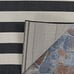 Papatya Flatweave Black Onyx/ Ivory Indoor/Outdoor Rug - Rectangle 5'3 x 7'6