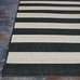 Papatya Flatweave Black Onyx/ Ivory Indoor/Outdoor Rug - Rectangle 5'3 x 7'6