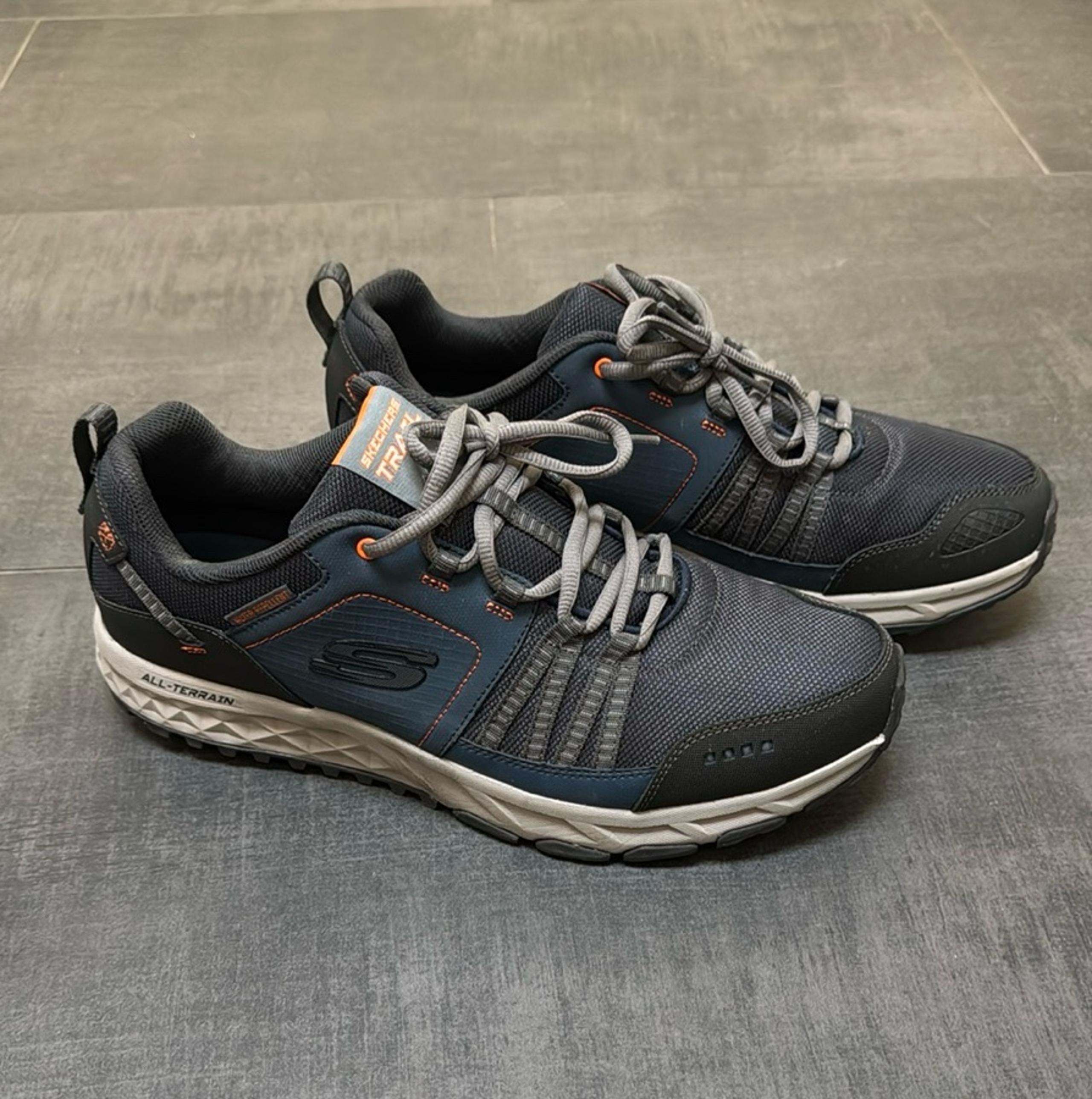 Skechers Men's Navy and Gray Athletic Trail Sneakers
