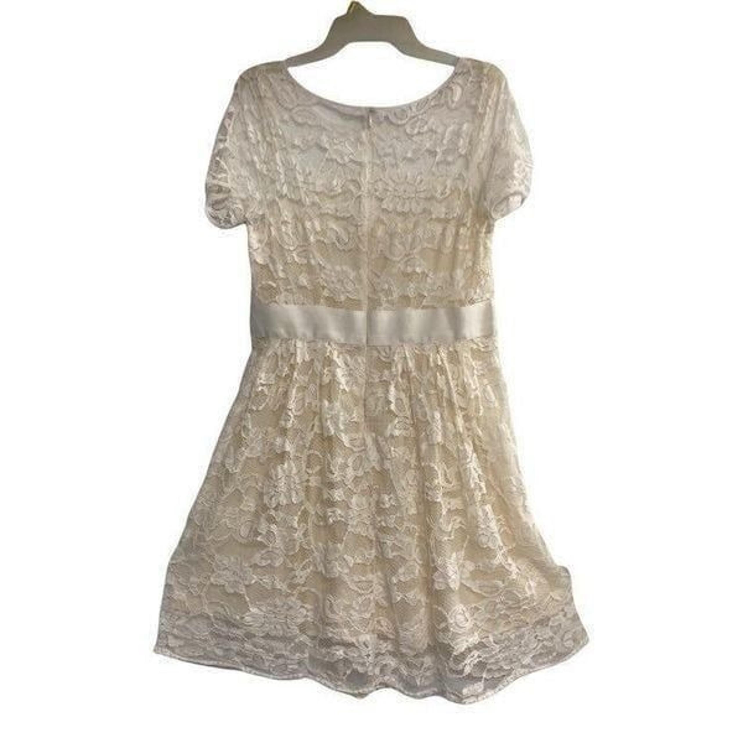 ,Ivory lace dress, size 10 - BB Dakota