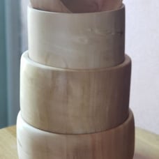 Wooden bowls set of 4