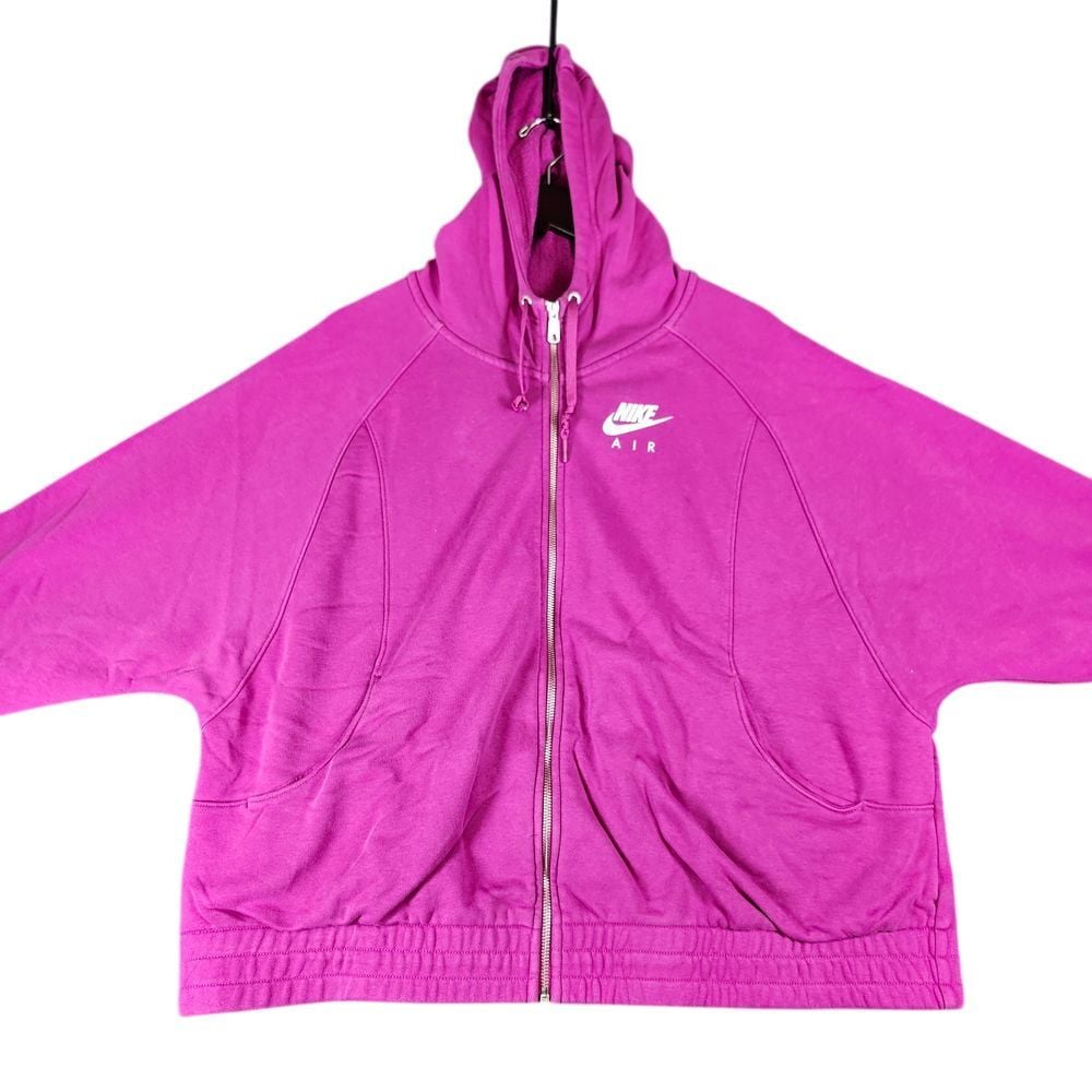 Nike Womens XL Hooded Sweatshirt 1X Full Zip Hot Pink hoodie DM1771-564