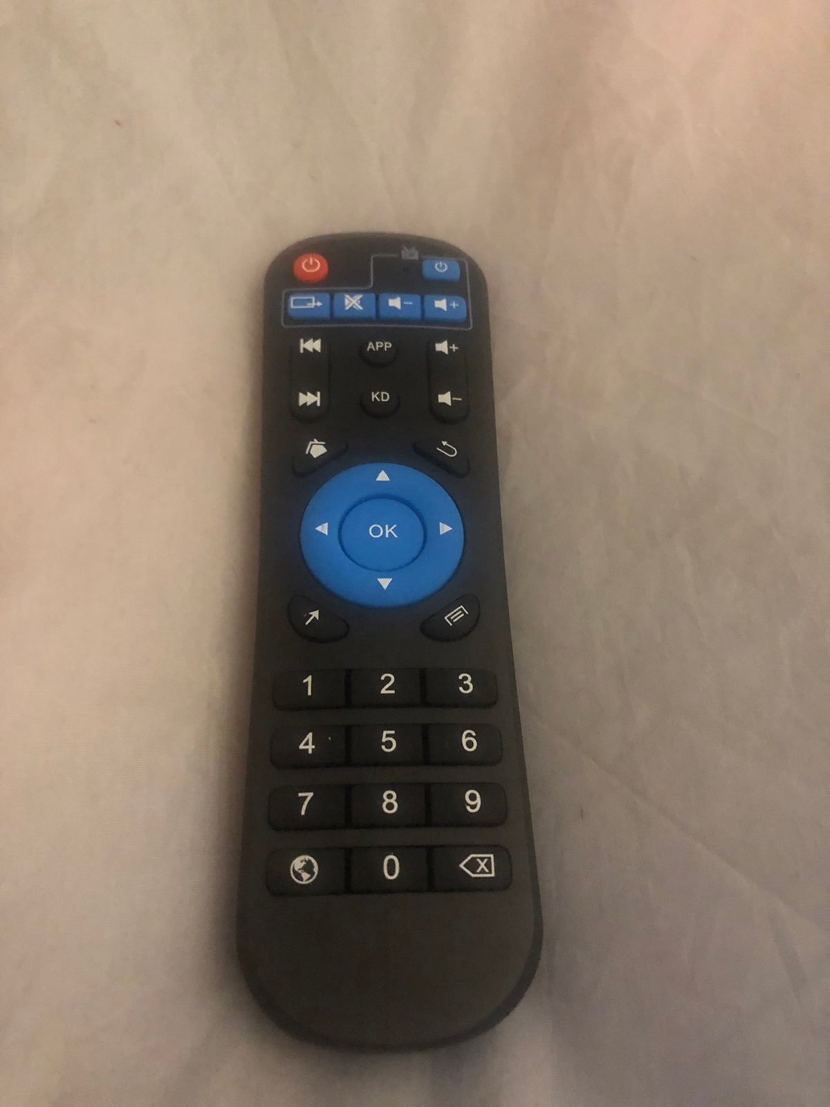 Anebeck Black TV Remote Control for Use w/ T95Z Plus/ Pro (NEW)