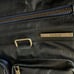 MATT & NAT Navy Blue Oversized Messenger Crossbody Laptop Bag Leather VGC