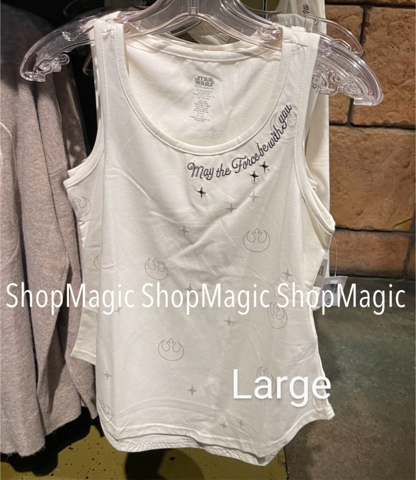 Disney Parks Star Wars “May The Force Be With You” Tank Top New 2025