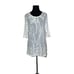 NIC+ZOE cream knit short sleeves lightweight sweater top size XS