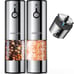 Large Capacity Rechargeable Electric Salt and Pepper Grinder Set -USB Charging