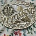 Gold and Silver Wyoming Belt Buckle by (Montana Silversmiths)