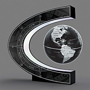 Magnetic Levitating Globe with LED Light, Cool Tech Gift for Men