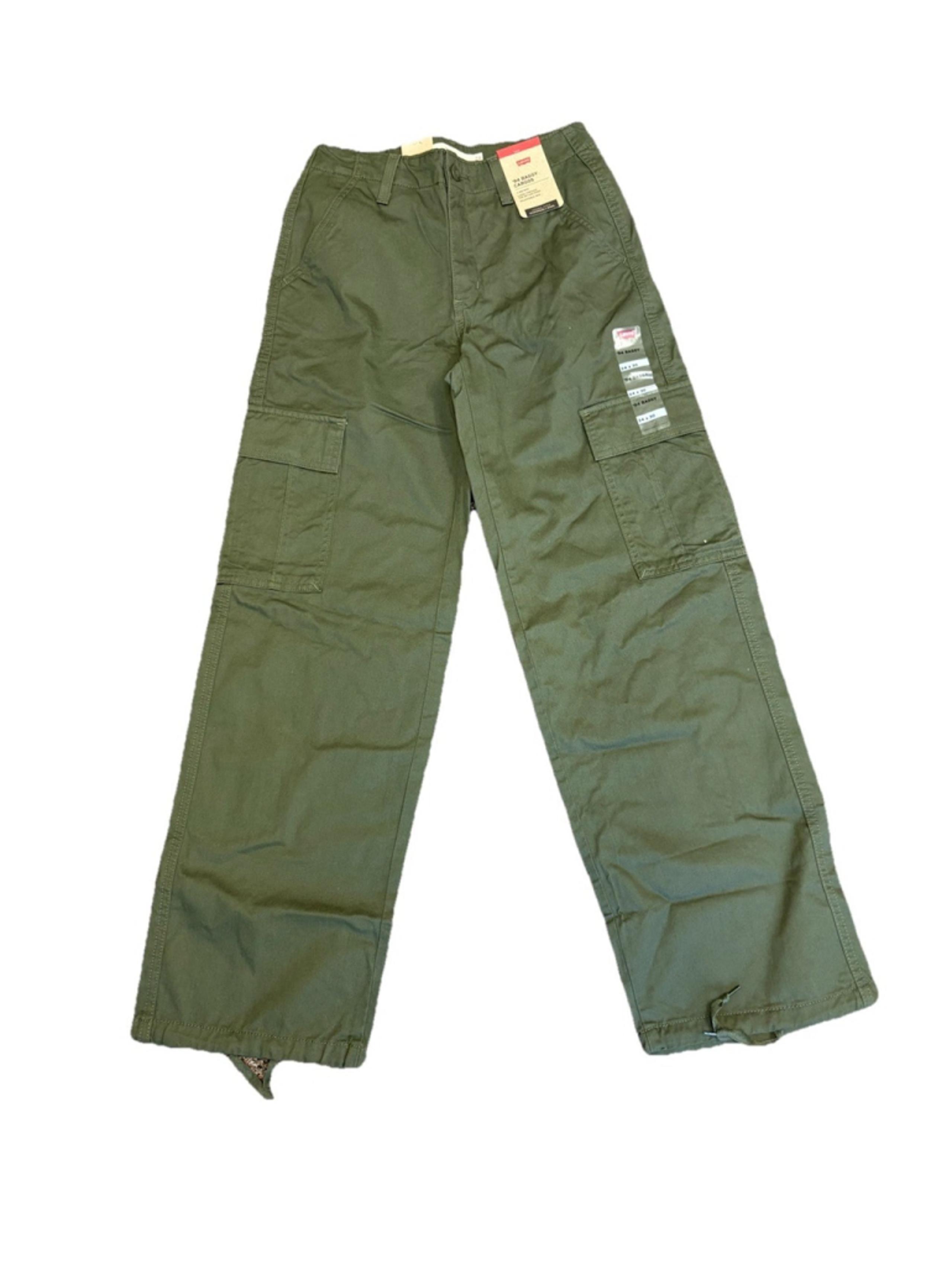 Levi's '94 Baggy Cargo Pants NWT Women Size 24/30 Khaki Green Utility Skater$79