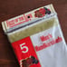 NEW Vintage Fruit Of The Loom Mens Cotton Solid White Striped Handkerchiefs NOS