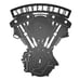 Shovelhead Engine Metal Garage Sign - Biker Garage Steel Wall Sign - Motorcyclis