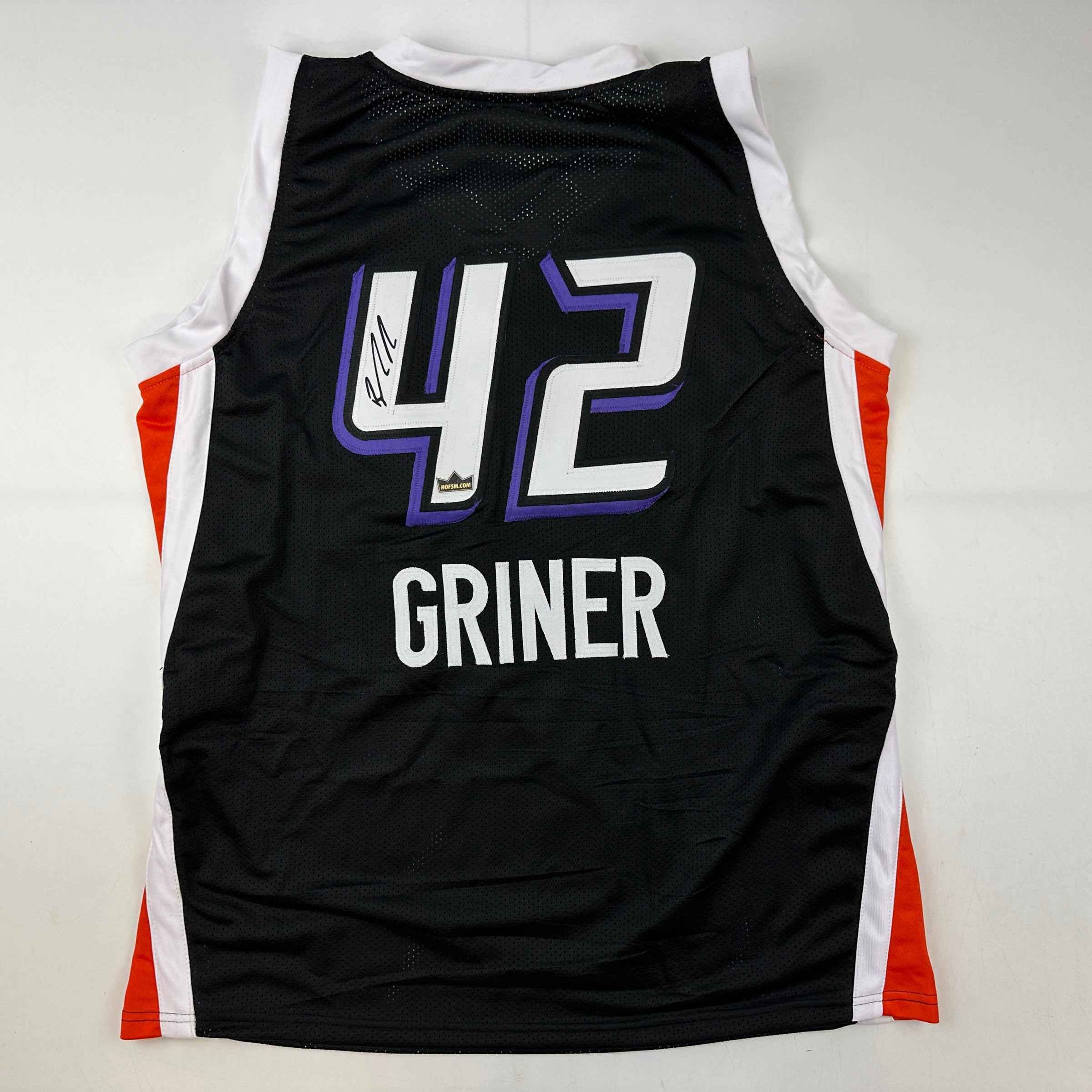 Facsimile Autographed Brittney Griner Phoenix Black Auto Jersey Size Men's XL