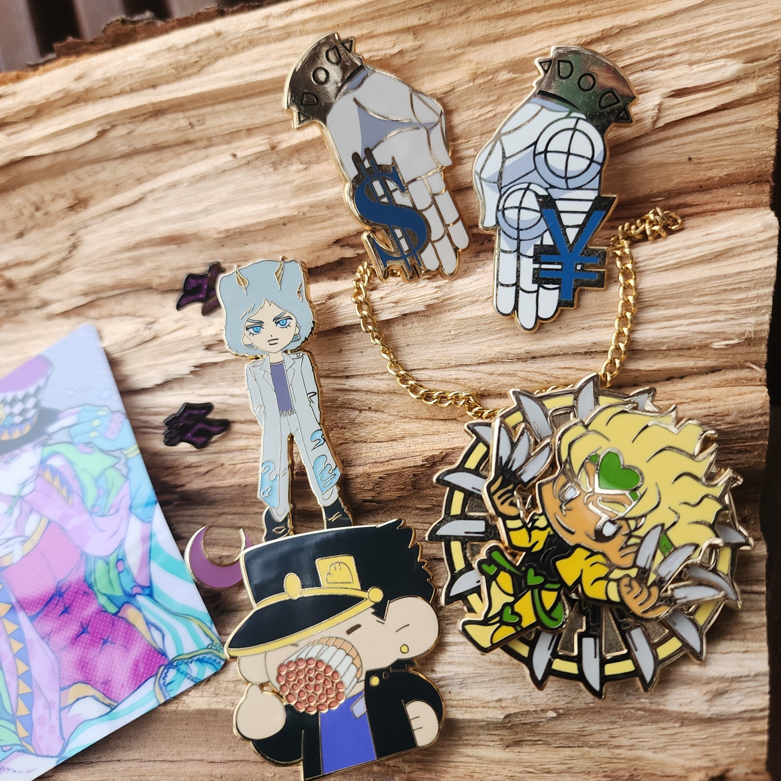 JoJo's Bizarre Adventure Enamel Pin Set Bundle
