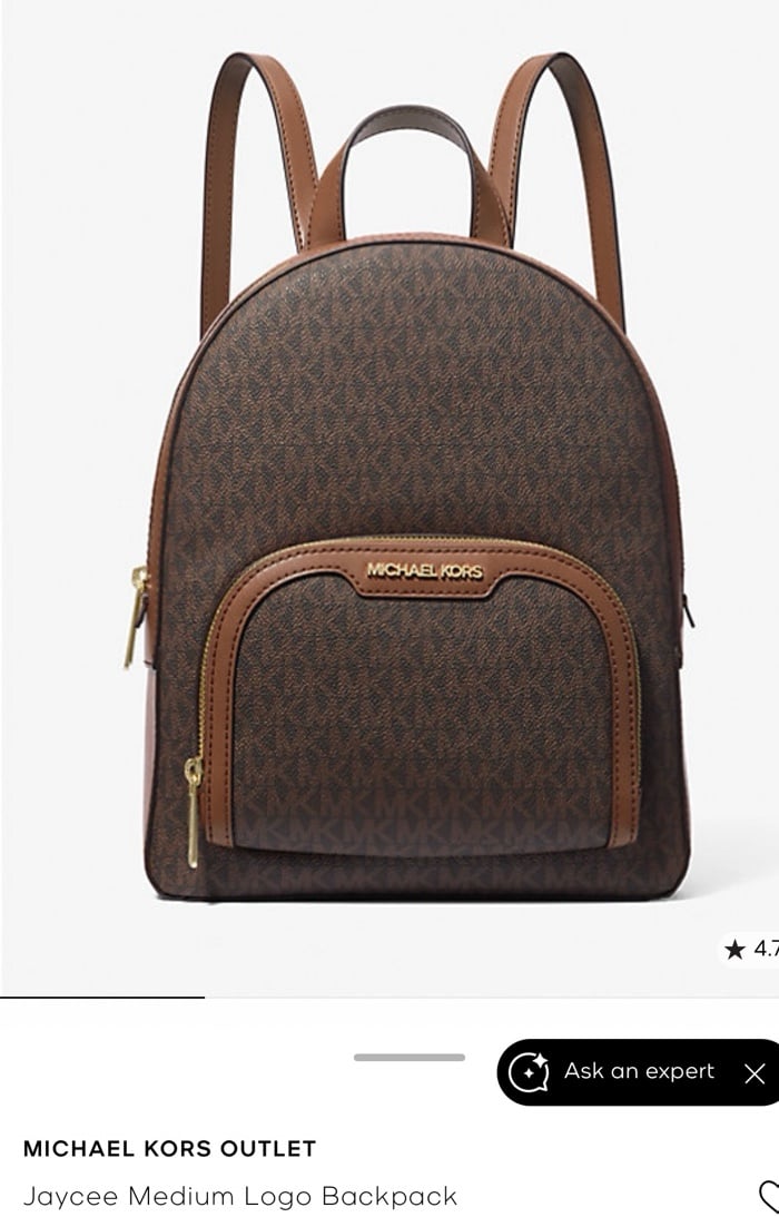 Michael Kors Jaycee Medium logo backpack