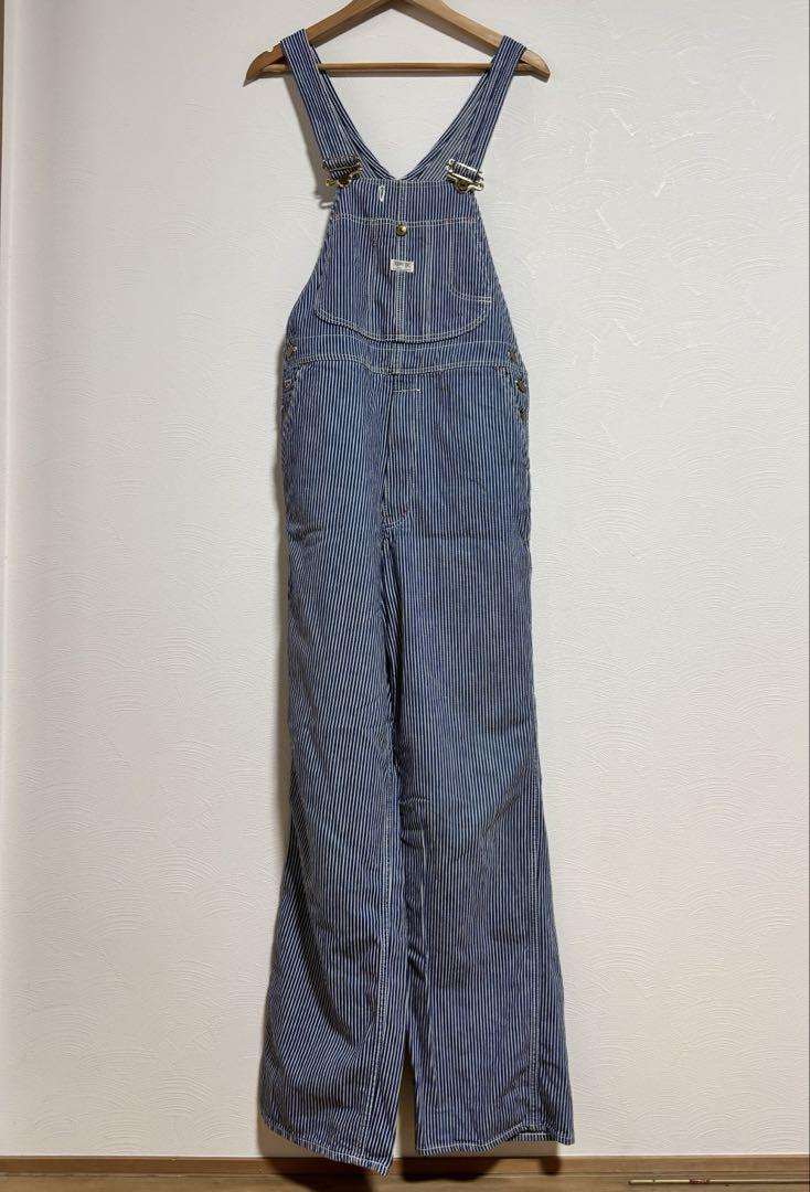 EDWIN Overalls, Hickory Stripe, Vintage, American Casual, Made in Japan