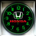 Honda Accord Civic Pilot Garage Shop Glow In The Dark Wall Clock New!