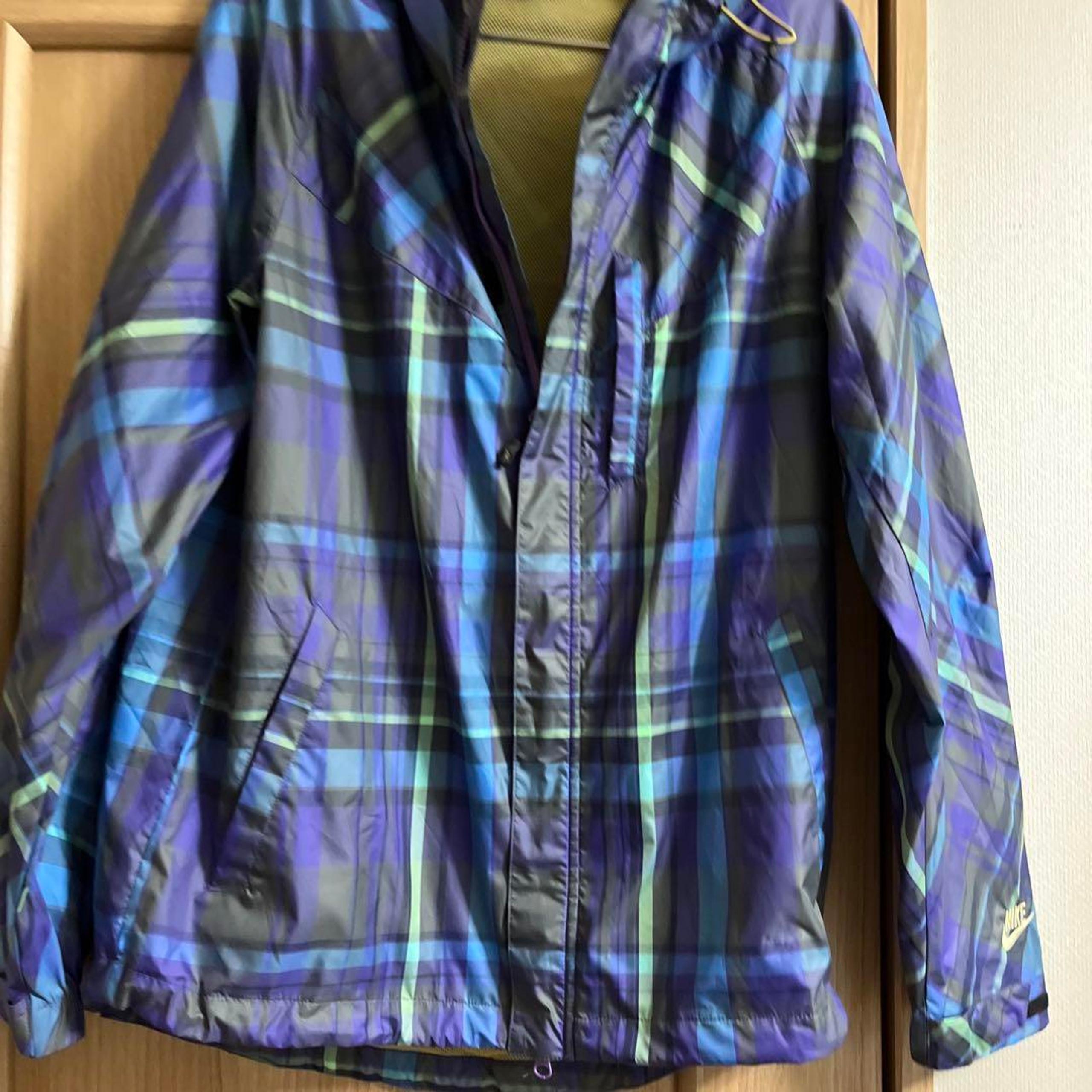 Nike check pattern windbreaker