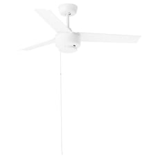 IKEA MOLNIGHET 3-blade ceiling fan, plastic white NEW