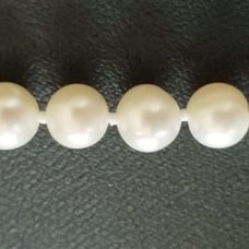 14K Gold Knotted Pearl Necklace