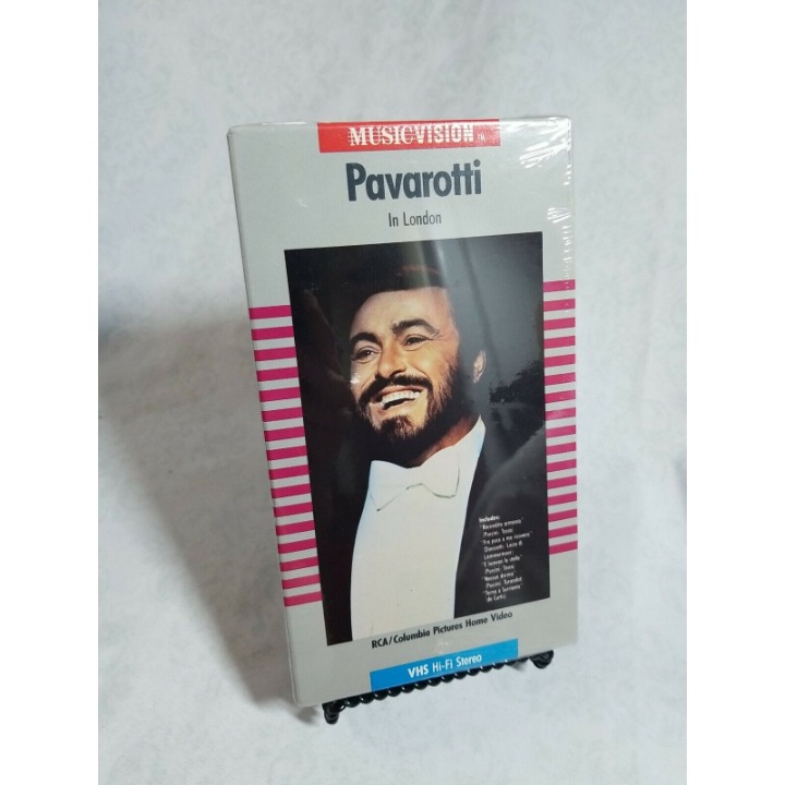 Pavarotti Live in London RARE 1986 VHS Queen Elizabeth Concert Opera RCA - NEW