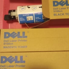 5 assorted Dell Toners
