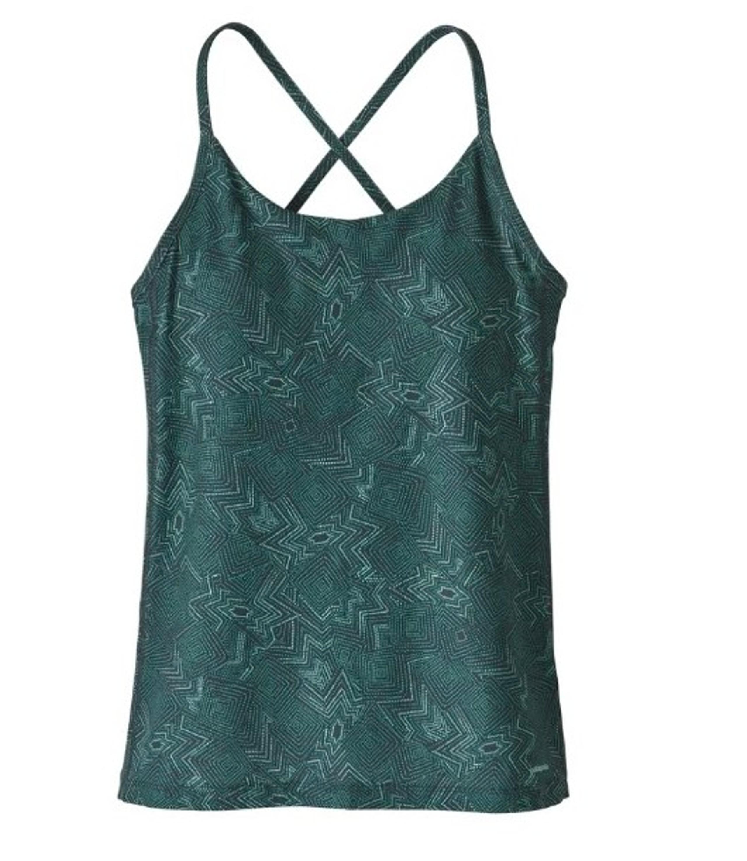 Patagonia Green Teal Tank top women's cami shirt Size extra small