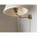 Vintage Alsy Mfg. Inc. Solid Brass Swing Arm Wall Lamp Portable Lamp Issue No. G