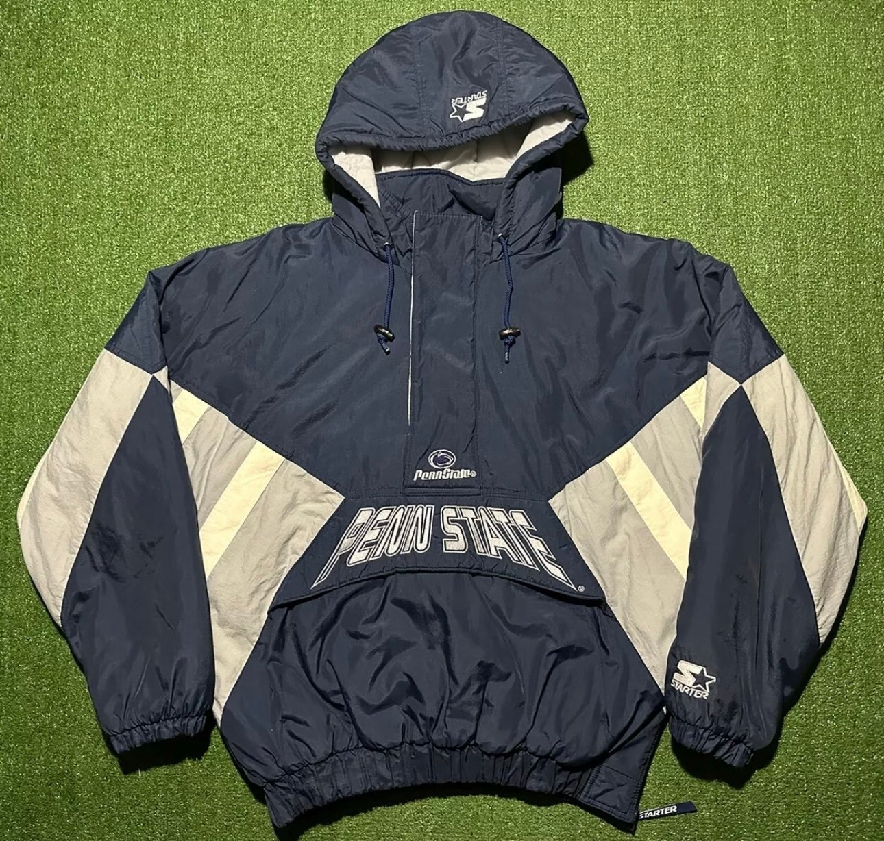 Vintage 90s Starter Penn State Nittany Lions Coat Jacket Adult Size Large