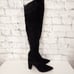 Marc fisher knee high boots Sz 8.5m black 3.5 heels A31