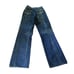 Vintage 1970s TRU BLU Bell Bottom Jeans Embroidered Pockets