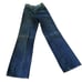 Vintage 1970s TRU BLU Bell Bottom Jeans Embroidered Pockets
