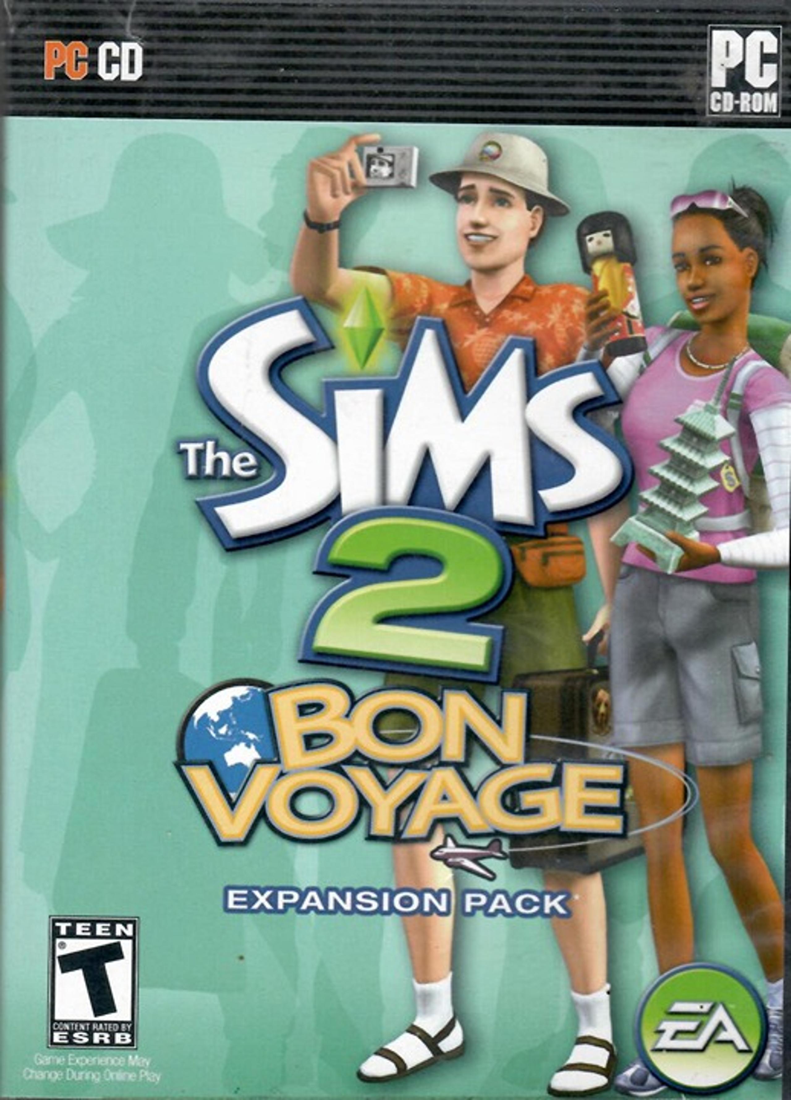 2007 The Sims 2 Bon Voyage w/ Booklet & 2 CD-Roms for PC Games by EA NM
