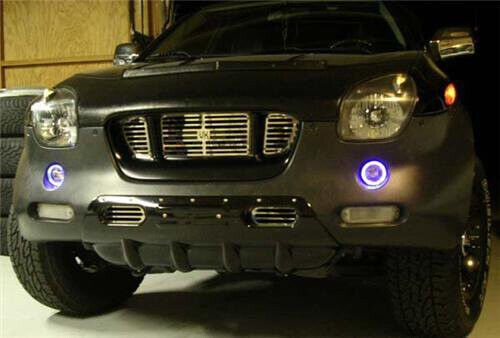 Blue Halo LED Fog Lamps Driving Light Kit for 1997-2001 Isuzu Vehicross vehi