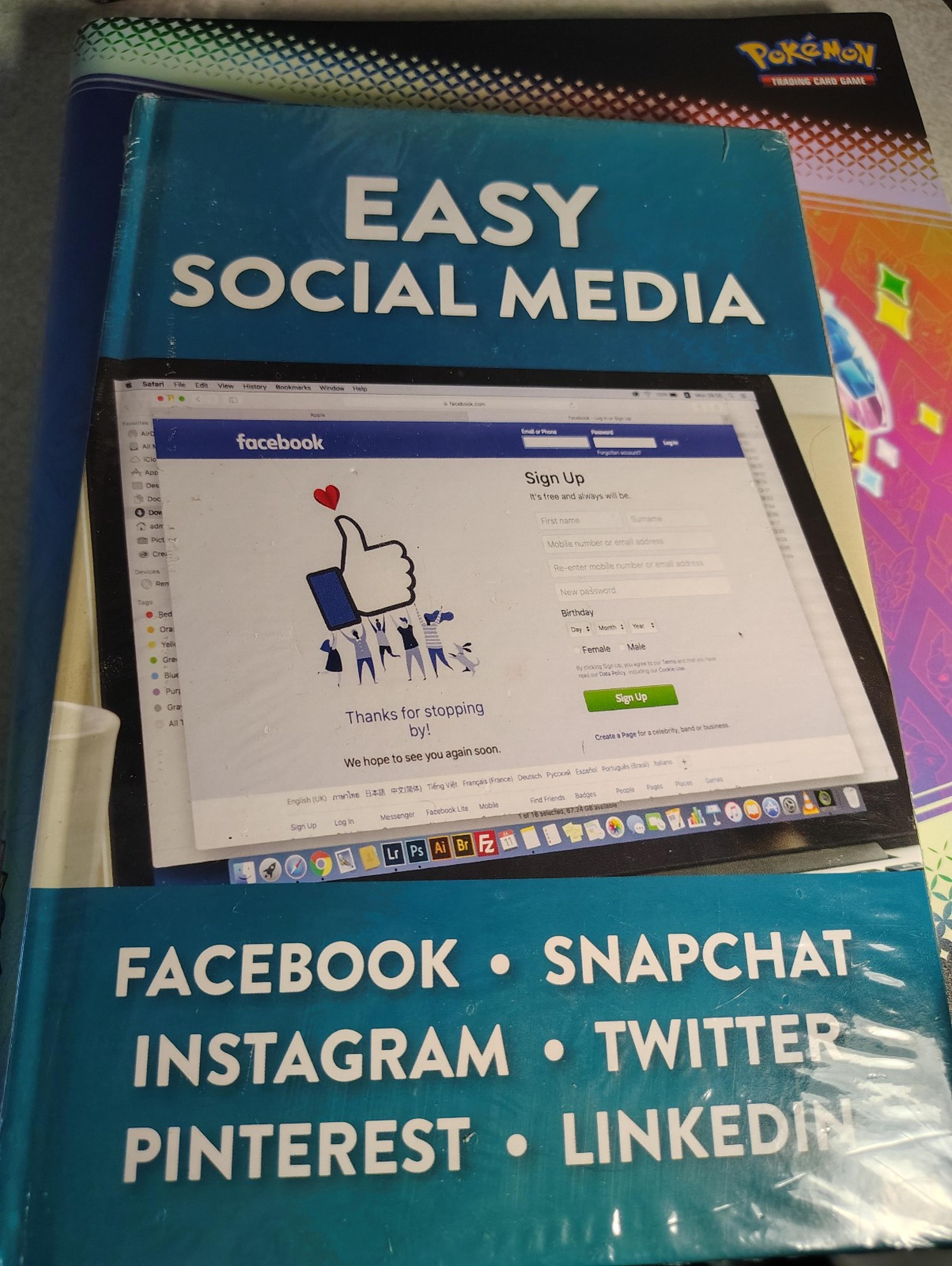 How to Books set of 5 Easy Social Media & more