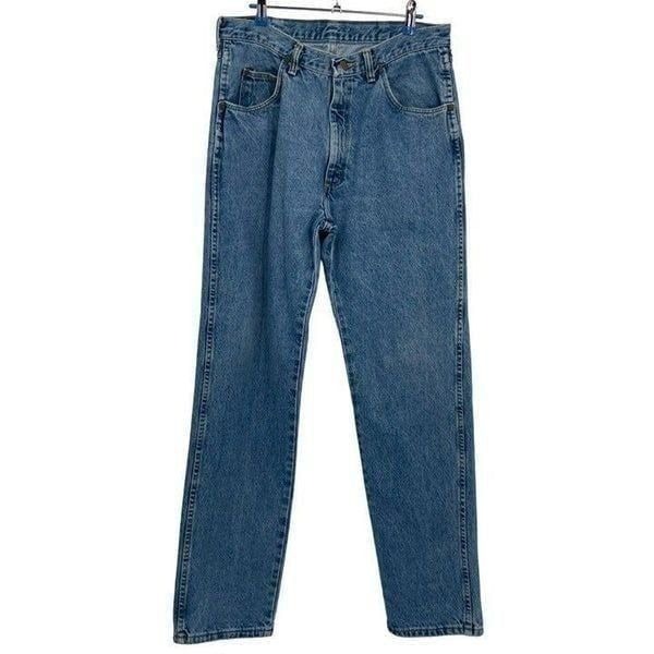 Wrangler Vintage Mens Straight Leg 'Mom' Jeans Light Wash 34X32
