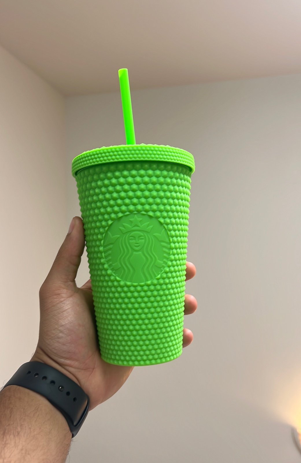 Starbucks Neon Green studded Tumbler