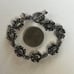 VINTAGE ADORABLE STERLING SILVER DETAILED FROG CHAIN BRACELET