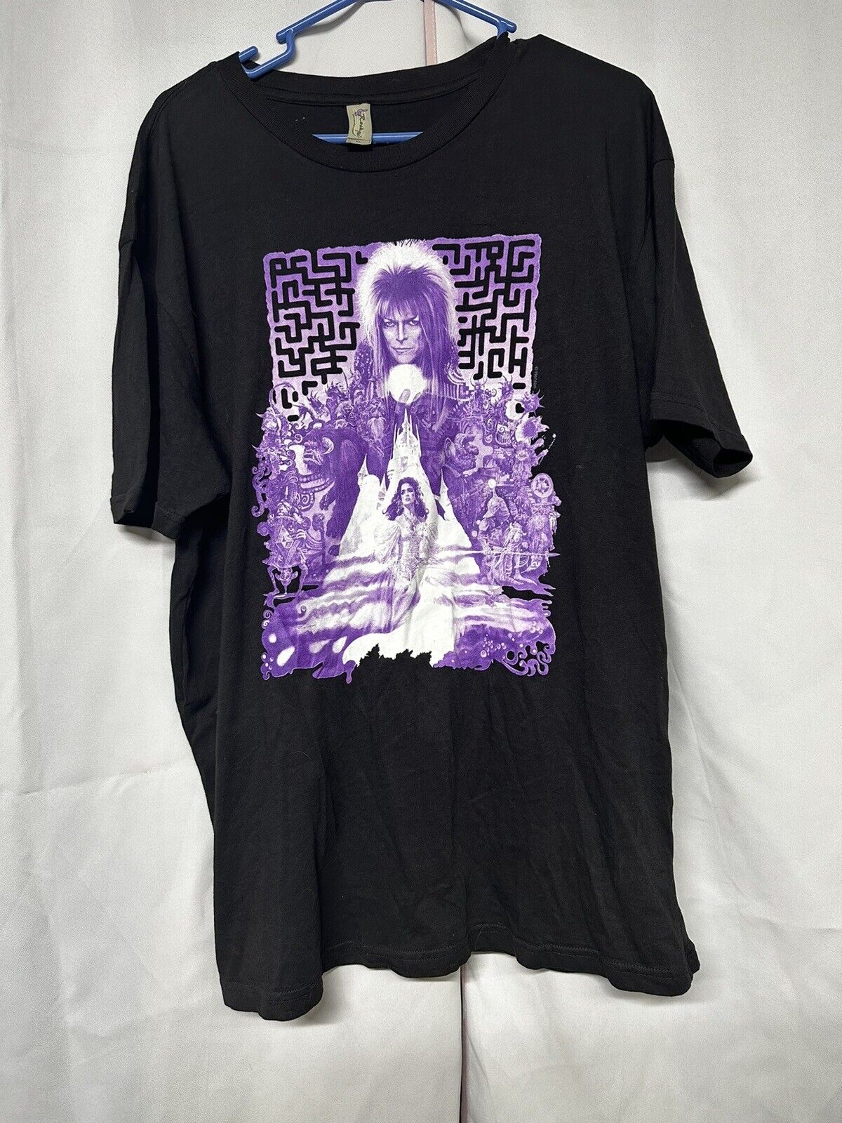 David Bowie Labyrinth T Shirt Large Jim Henson Muppets Black Mercari