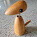 VTG MCM Handcrafted Wood Bird Corkscrew Bottle Opener Stainless Made in Japan