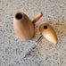 VTG MCM Handcrafted Wood Bird Corkscrew Bottle Opener Stainless Made in Japan