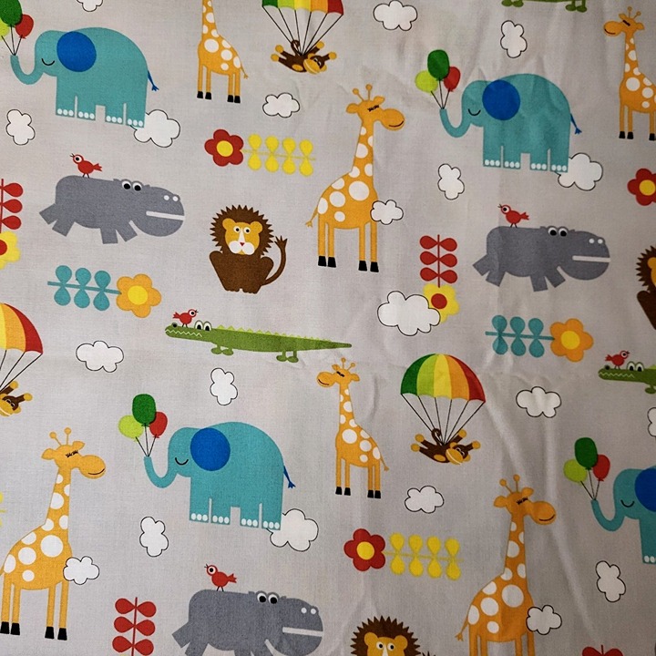 Jungle Bungle by Tim & Beck for Moda Fabric - Lion Giraffe Alligator - 5 Yds