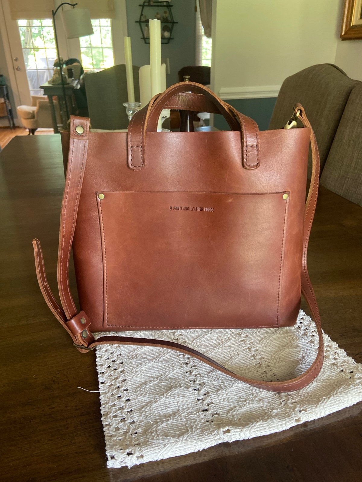 Portland Leather Goods Medium Crossbody Tote