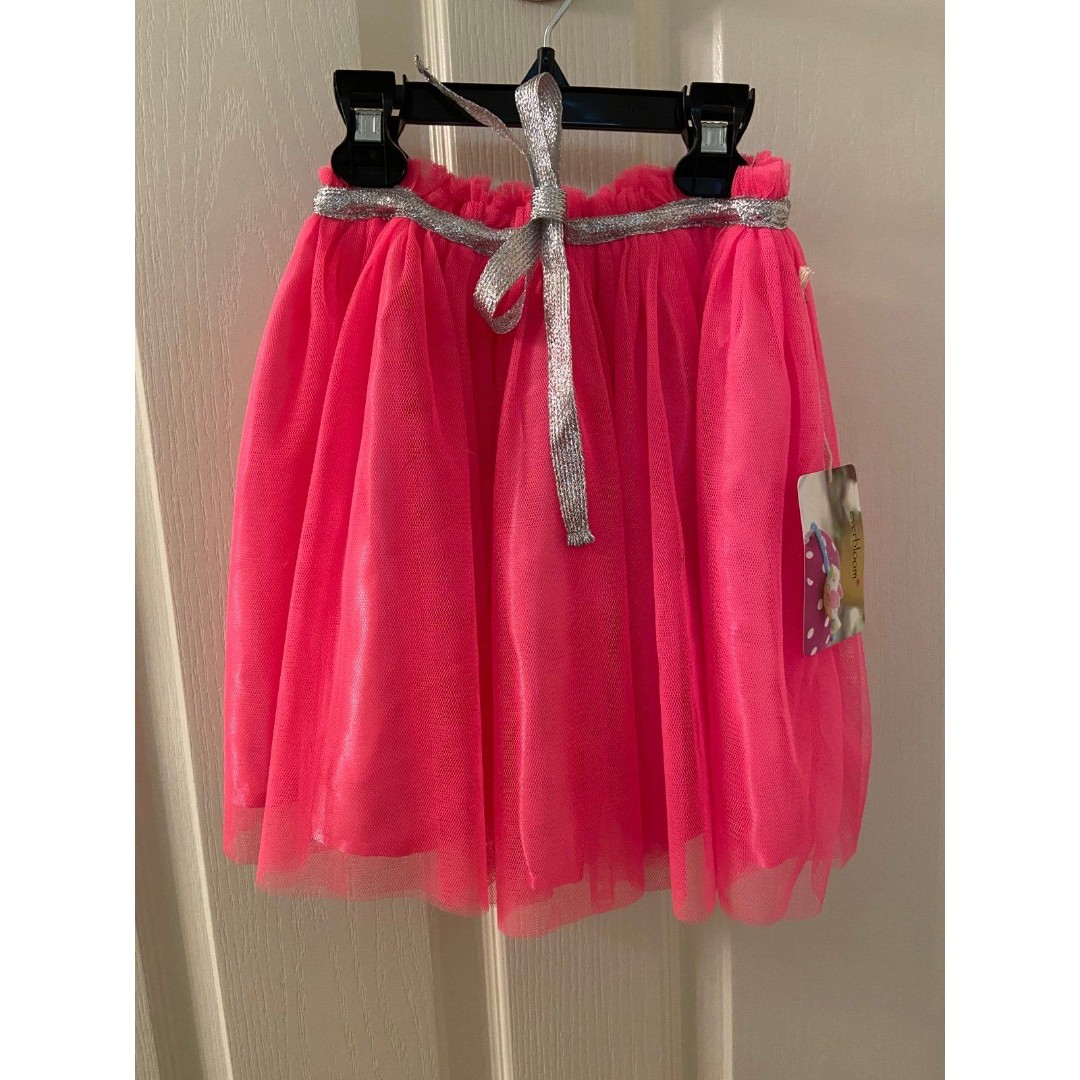 Everbloom Studio Girls Bright Pink Tulip TuTu Skirt Size 4T NWT