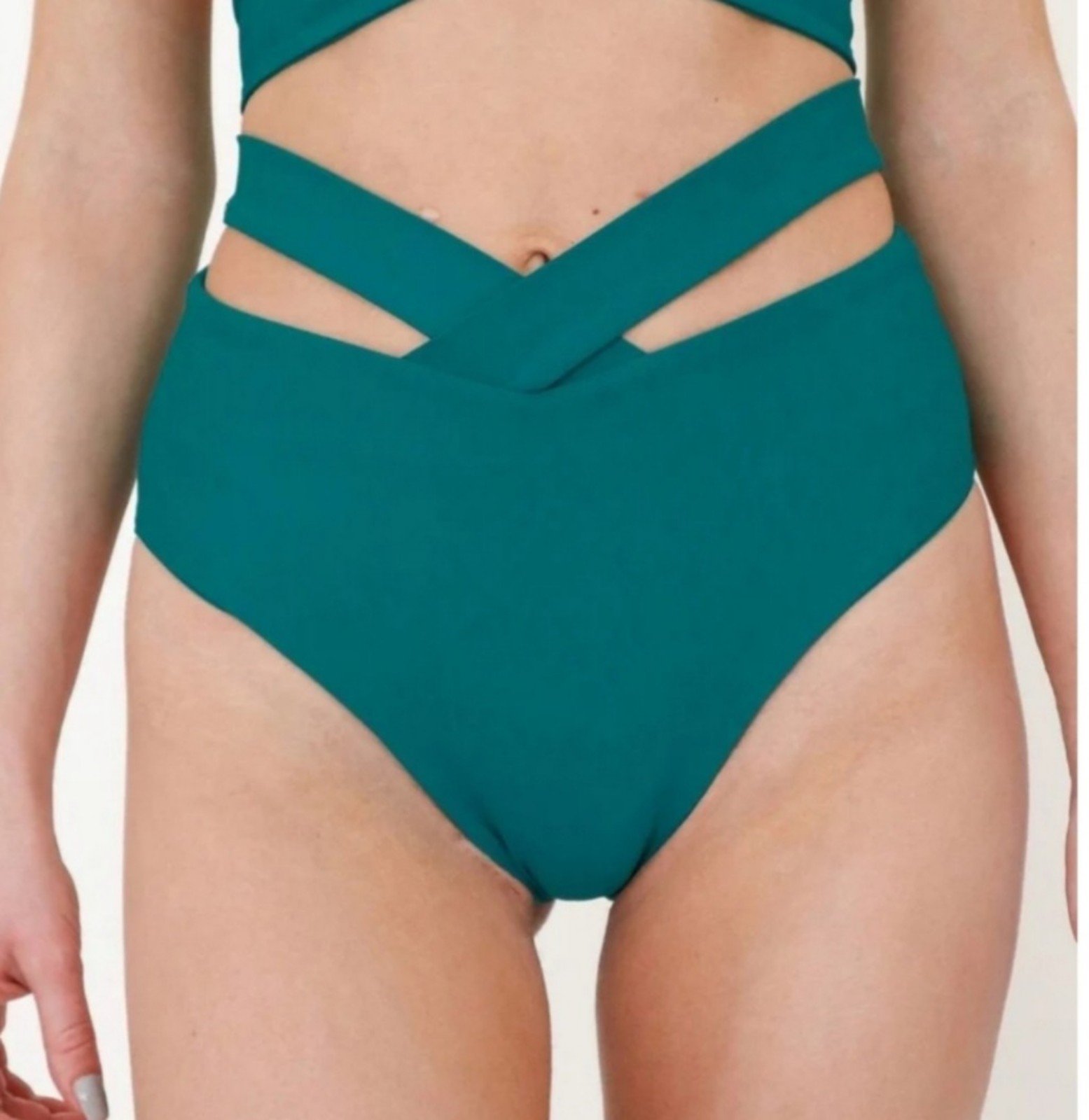 NWT Large Fanna X Bottom Teal Polewear Pole Bottoms