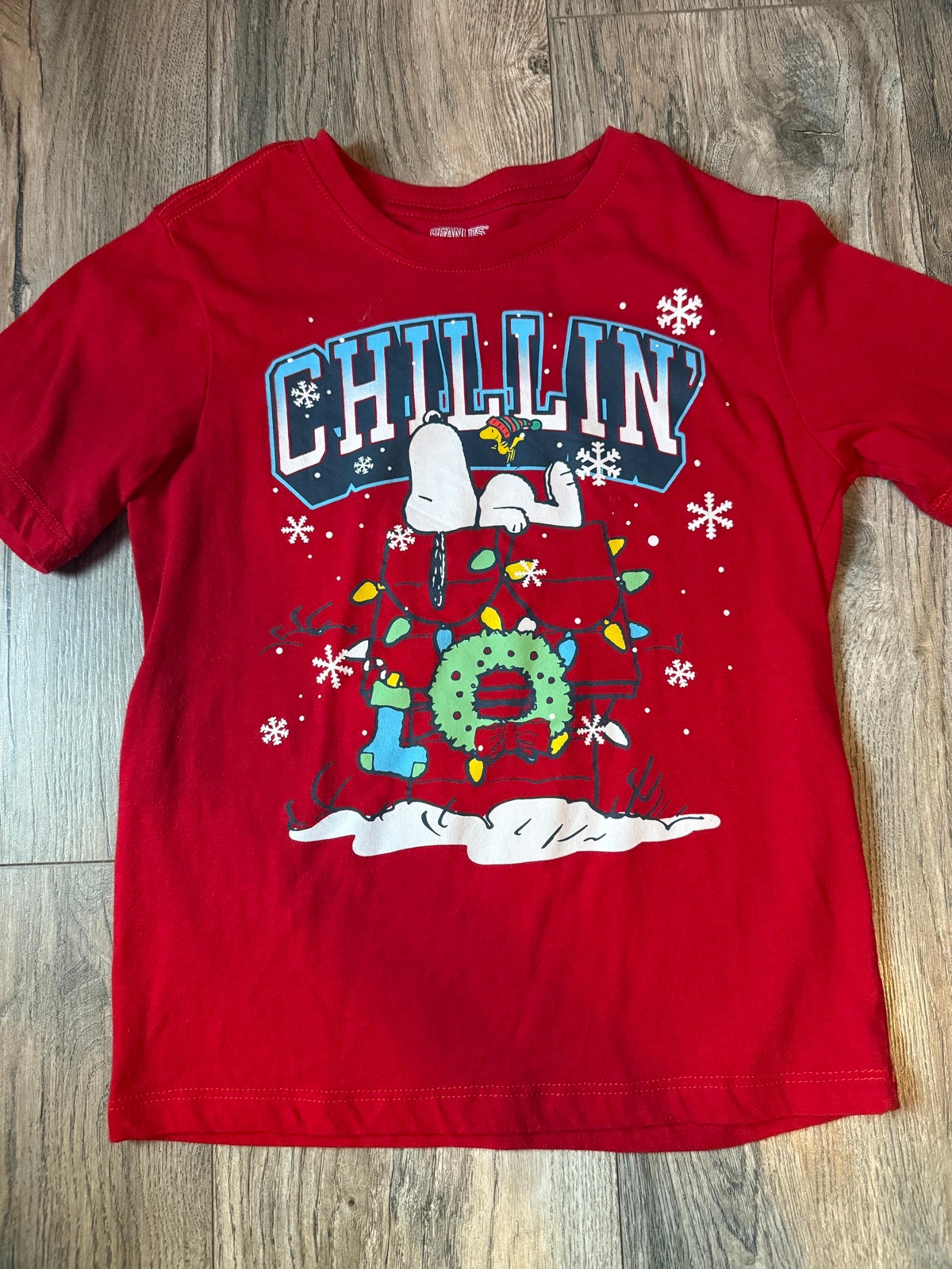 Boys Peanuts Snoopy Christmas shirt