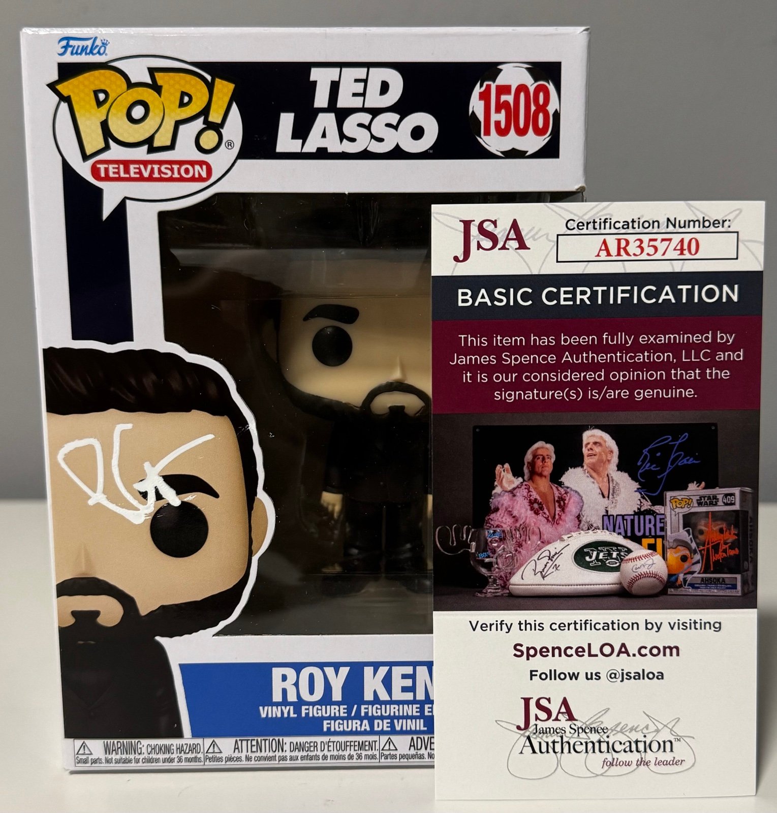 BRETT GOLDSTEIN SIGNED ROY KENT TED LASSI FUNKO POP W/ JSA COA