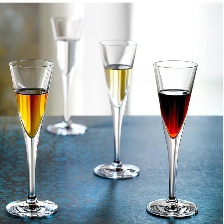 Stolzle Lausitz German Made Crystal Vodka Trumpet Glass, Set of 2
