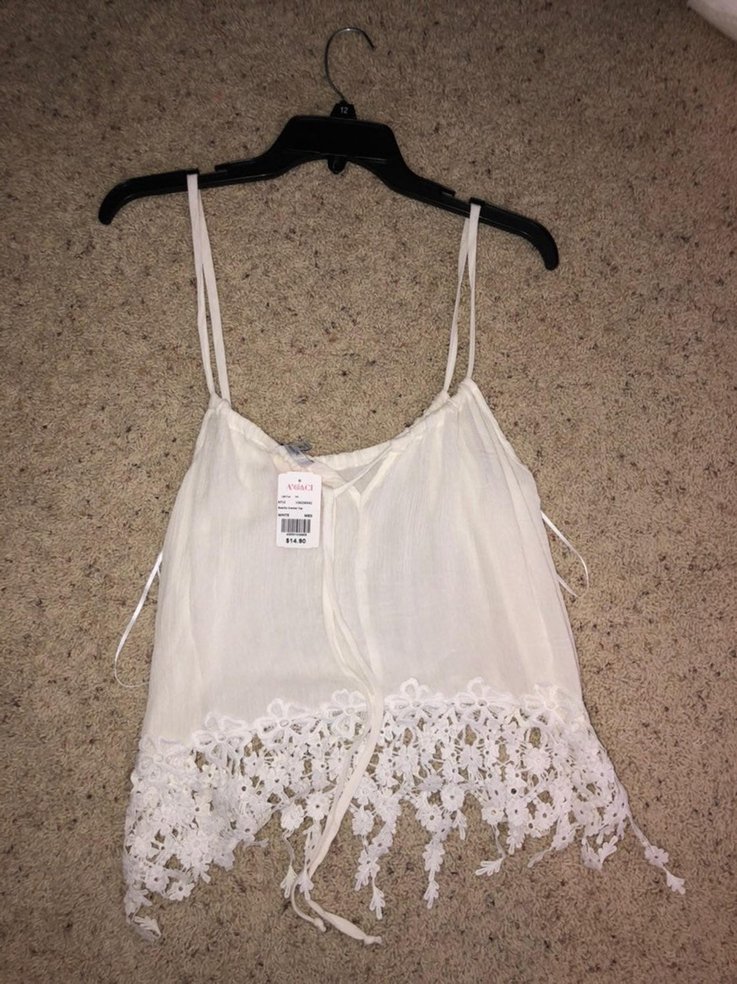 White summer tank top